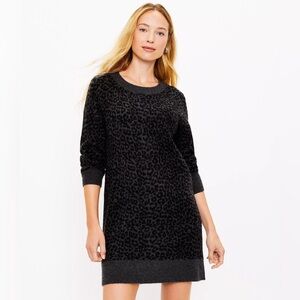 LOFT | Leopard Print Sweater Dress Various Sizes Available